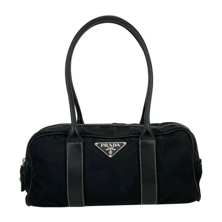 Prada Vintage, Pre-owned Handbag Shoulder Hand Bag Authentic B239 Zwart, Dames, Maat:ONE Size