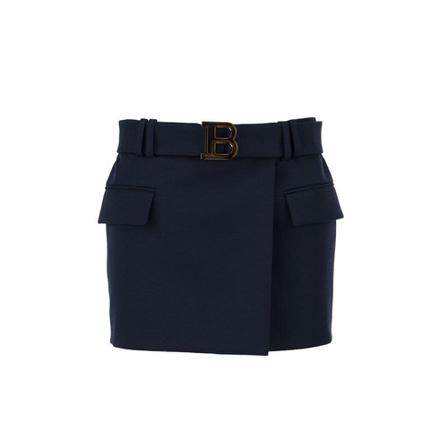 Balmain - Minikjolar - Blå - Dam - Storlek: M, Dam, Storlek: M