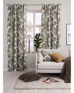 Multibandslängd bladmönster Capri 2-pack Off-white - Fondaco