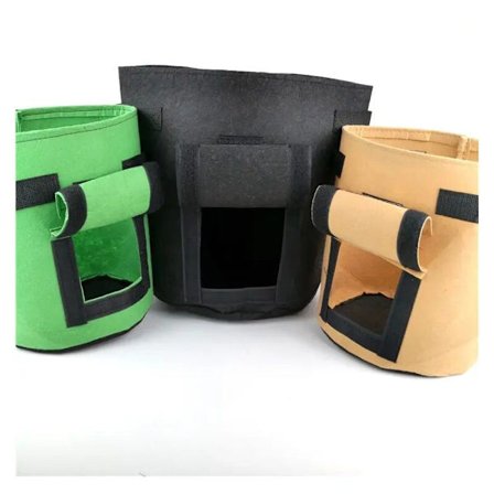 Høykvalitets pustende filt ingefær eller potet ikke-vevd potteplante potte hagetilbehør svart