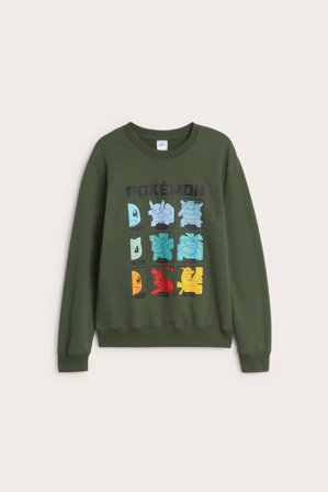 Kappahl | Sweatshirt Pokémon | Mørkegrønn