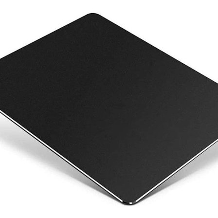 Metal Aluminium Musemåtte Glat Magisk Ultratynd Hård Sort