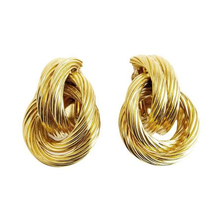 Givenchy Pre-owned earclips , Geel , Dames , Maat: ONE Size Vintage Sieraden