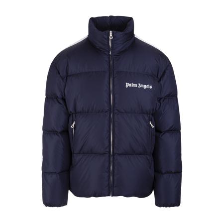 Palm Angels, Down Jacket Blauw, Heren, Maat:L