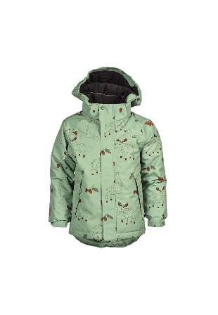 ISBJÖRN of Sweden Harry & Friends Vinterjacka 86cl-128cl Ytterplagg Unisex Grön 86/92