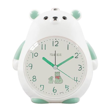 Børnevækkeur, høj musik snooze lydløs batteridrevet vækkeur med natlys til soveværelse, fødselsdagsgave til piger og drenge