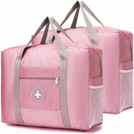 2 * Handbagage 44 x 35 x 15 (under 45 x 36 x 20) Fällbar Lätt Resväska