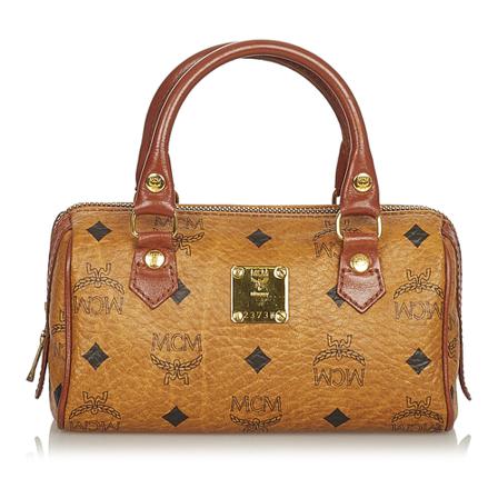 MCM Pre-owned, Pre-owned Handbag Bruin, Dames, Maat:ONE Size