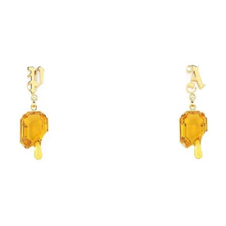 Palm Angels, Earrings Geel, Dames, Maat:ONE Size