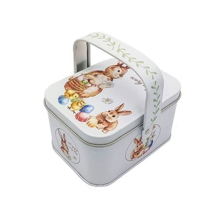 Påsketinn metallboks Kaninoppbevaringsboks B B