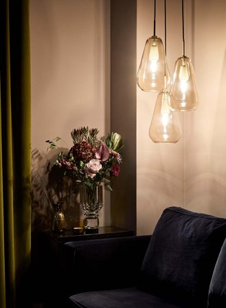 Anoli 3 taklampe Ø35 - nordic gold/gold