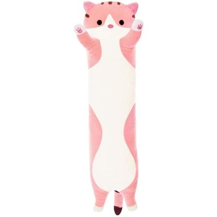 Söt plysch kattdocka kramande kudde, mjuk plysch kudde docka leksak Supermjuk plysch stora gosedjur dockor gosig kudde jul födelsedagspresenter Pink 