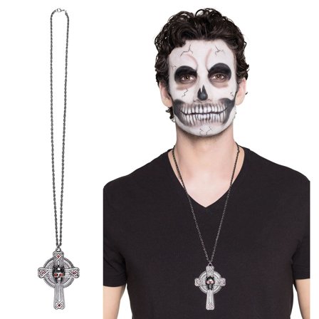 Halskæde med Kors og Kranie