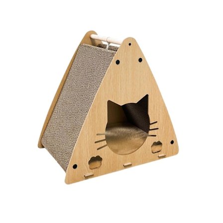 Kattehuse i pap Kattehus Skrabelegetøj Hvile Leg Slibeklo Katte Skraber Hus Katte Skrabemåtte til Stor Kat