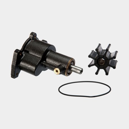 Sierra Sjövattenpump för båtmotorer, komplett med impeller och o-ring, robust konstruktion i metall, svart färg