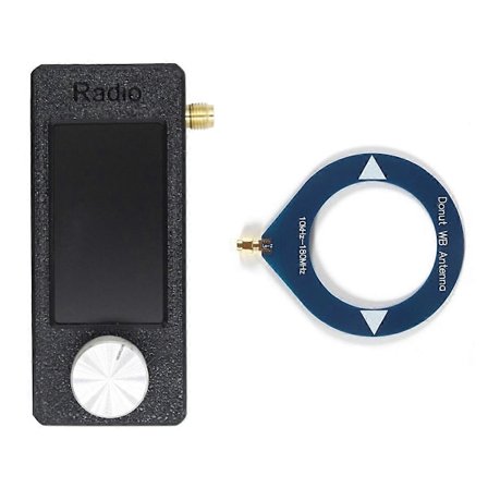 SI4732 10-180Mhz SMA Grensesnitt Mini Loop Antenne Lommeformat Radio Mottaker Mini Radio LSB USB AM FM