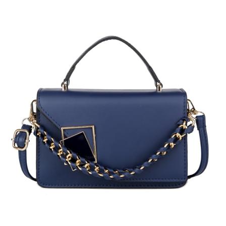 Naisten naisten käsilaukku Muodikas All-Match Olkapää Muodikas kannettava Messenger Bag Dark Blue