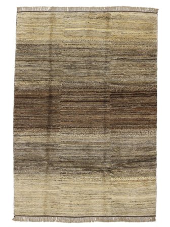 208X293 Tappeto Gabbeh Moderno Marrone/Verde (Lana, Persia) Carpetvista