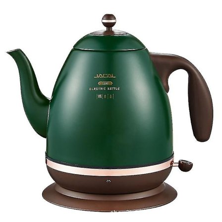 Retro Elektrisk Vattenkokare 304 Rostfritt Stål Apparater 1.5l Bärbar Resevattenkokare 1500w Grön Europeisk Stil Kaffebryggare