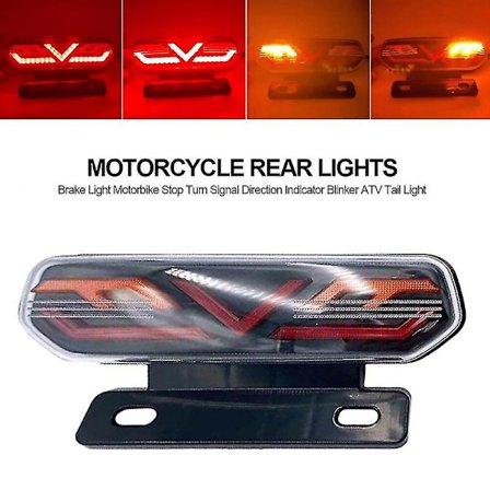 Black Friday 12V Motorcykel Baklyktor LED Motorcykel Bromsljus ATV Baklykta Motorcykel Stopp Blinkers