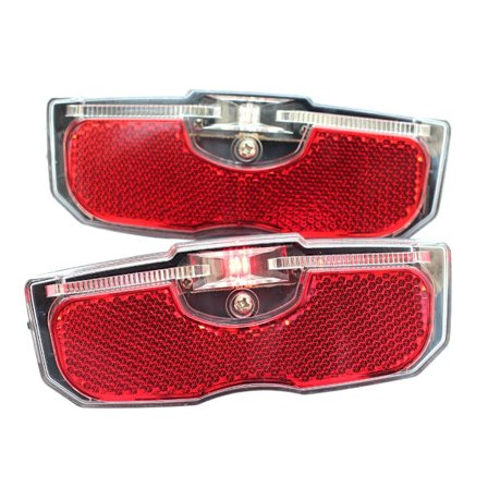 Cyklar Reflex Bakljus Cykel Pakethållare Reflex Ljus Varningsreflektor Cykeltillbehör Lätt att Installera