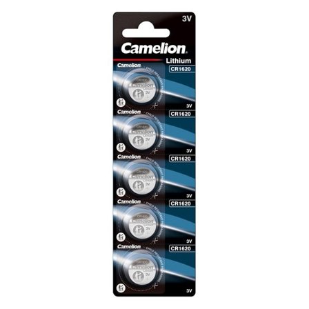 Camelion CR1620 litium knappcellsbatteri 3V 5-pack