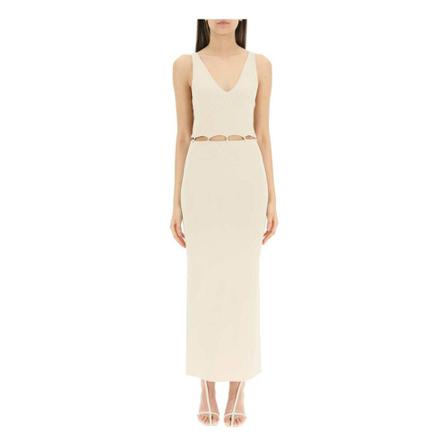 Nanushka, knit dress Beige, Dames, Maat:M,Viscose