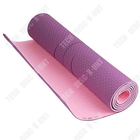 Yoga matta - TD - 6mm - Lila/Rosa - TPE - Transportrem
