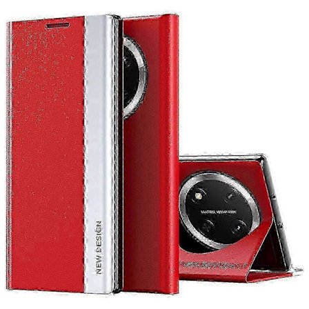 Pudotussuojattu nahkainen puhelinkotelo jalustalla Honor Magic7 Lite 5G / X9C 5G - Suojakotelo yhteensopiva FZ-mallien kanssa