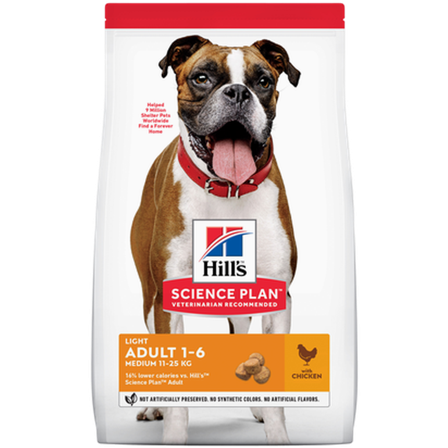 Hills Science Plan - Adult Light Medium Chicken - Dry Dog Food 14 kg - Hund - Hundefôr & hundemat - Tørrfôr for hund - ZOO.no