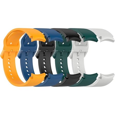 (5-pakkaus) Ranneke yhteensopiva Samsung Galaxy Watch 4 Classicin, Watch 4:n kanssa, klassinen silikoniranneke, ranneke Galaxy Watch 5 -älykellolle