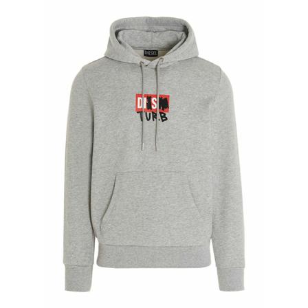 Diesel, A032700Gral 9Cb Sweatshirt Szary, Mężczyzna, Rozmiar: M