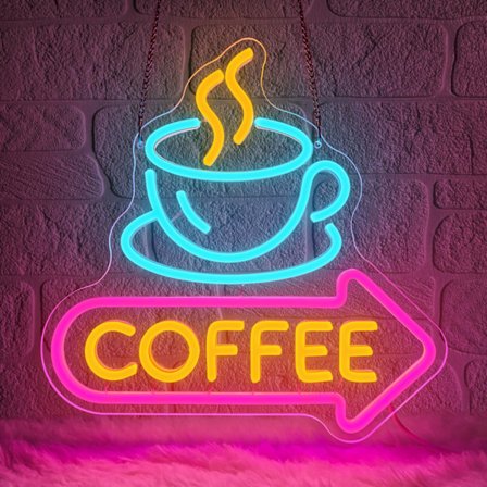 Neon Light Skilt til Cafe Neon Skilte Led Kaffekop Form Neon Vægskilt Usb Dæmpbar til Kaffebar Station Hjørne Hjemmebar Køkken Fest Gave