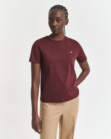 GANT Damen T-Shirt (M) Violett