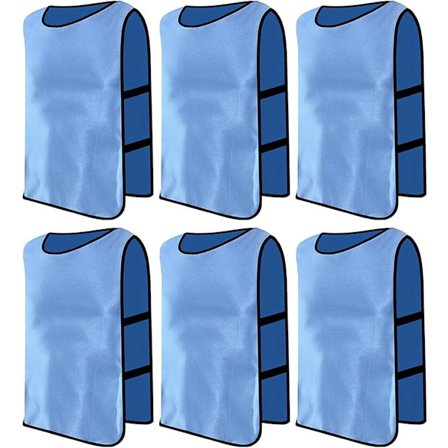 6 Stycken Fotboll Basketboll Träningsväst, Fotboll Träningsväst, 50*68cm Basketboll Träningsväst, Vuxen Konfrontationsdräkt, Vuxen Sportkläder