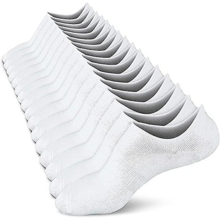 Osynliga Strumpor Dam Low Socks Halksäkra Platta Båtlinje 8 Par