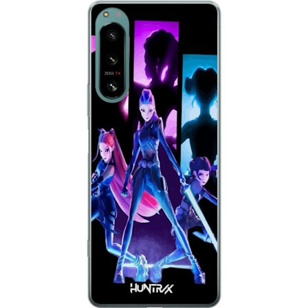 Kompatibel Mobilcover til Sony Sony Xperia 5 IV Futuristisk pigegruppe illustration med neonlys og stærke farver i sci-fi æstetik