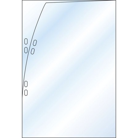 Plastficka, A4, stansad, 80 mikrometer, polypropylen, jämn, 4 hål, genomskinlig - Lyreco - Kontorsmaterial - Mappar och plastfickor - Plastfickor - 