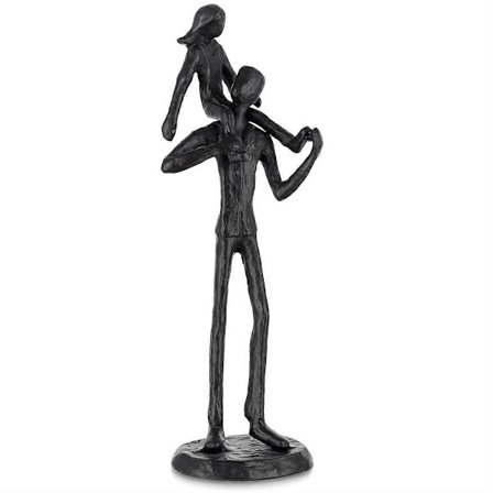 Far, Datter, Jern, Figur, Fader, Datter, Kærlighed, Skulptur, Dekoration