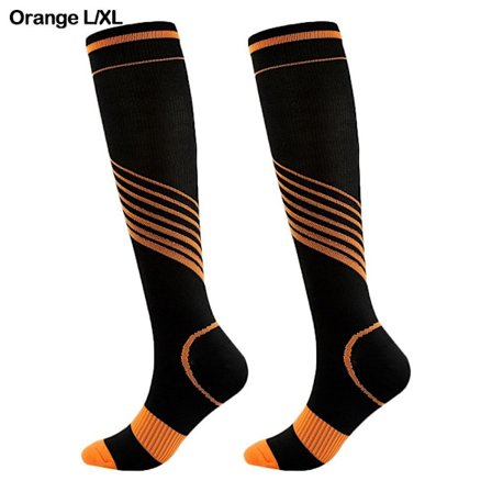 Mordely Kompressionsstrumpor Elastiska strumpor ORANGE L/XL L/XL
