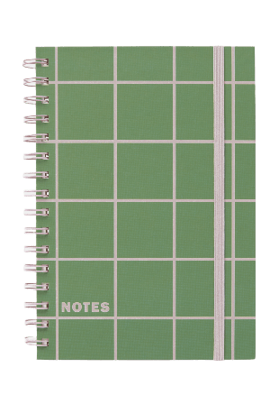 Åhléns Home Linjerad anteckningsbok KIT CHECK A5 Block & anteckningsböcker Grön ONESIZE