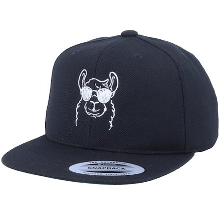 Iconic - Kids Cool Llama Lines Black Snapback Snapback Black Cap - @ Hatstore