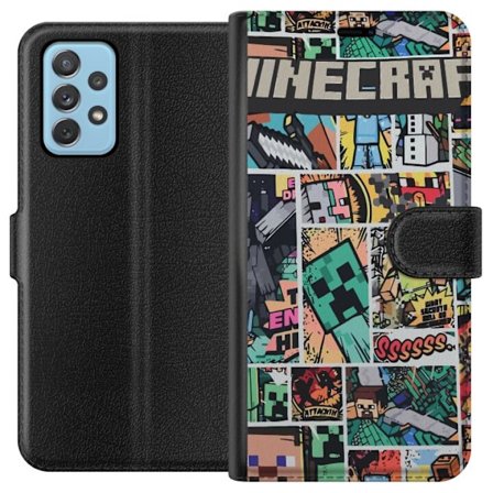 Kompatibelt Plånboksfodral till Samsung Samsung Galaxy A52 5G Minecraft Art
