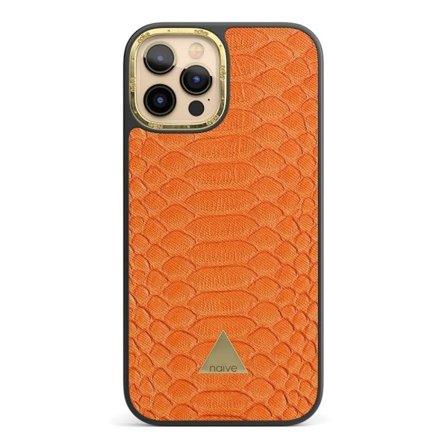 Naive iPhone 12 Pro Max Skal - Orange Snake