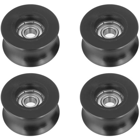 Erä 4 ohjainrullaa - ohjainrulla hihnapyörällä U-tyyppiä U 0840UU 8 x 39,5 x 20,1 mm