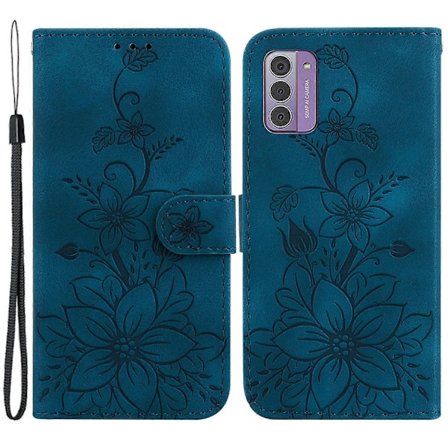 Lily Flower-deksel med trykk for Nokia G42 Lær Lommebok Fallsikkert Stativ Telefondeksel