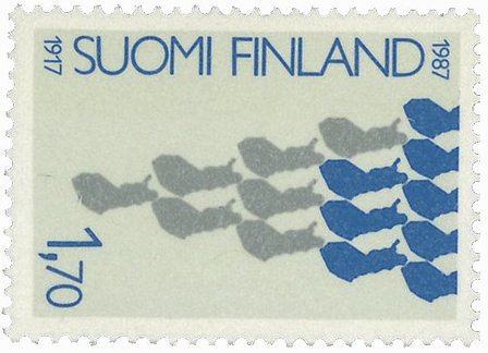 Finland 1986 - LAPE 1026 - Lim på billedsiden - Postfrisk