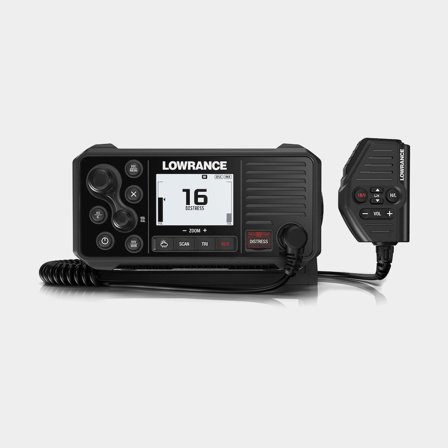 VHF fixa com receptor AIS Lowrance Link-9, com antena GPS interna