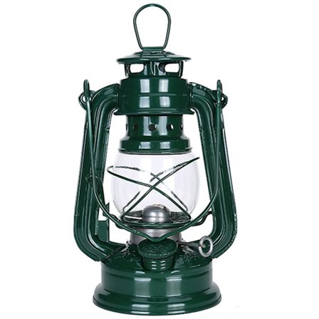 Oljelampe med retrodesign, klassisk design oljelampe med jernkonstruksjon og rotasjonsbryter, dekorativ hengende lykt