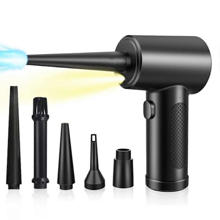 Laddningsbar Luftblåsare, Lätt Elektrisk Komprimerad Luftblåsare för Rengöring av Damm, Hår och Smulor